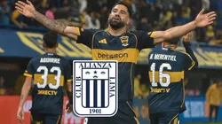 Milton Giménez celebrando.