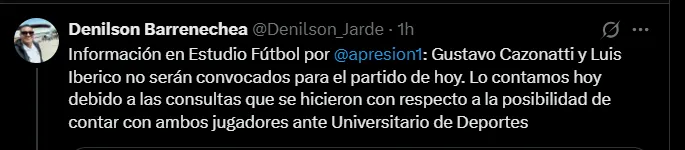 Fuente: @Denilson_Jarde