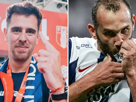 Hernán Barcos se mete en Alianza Lima Vóley con particular gesto antes de la Noche Blanquiazul