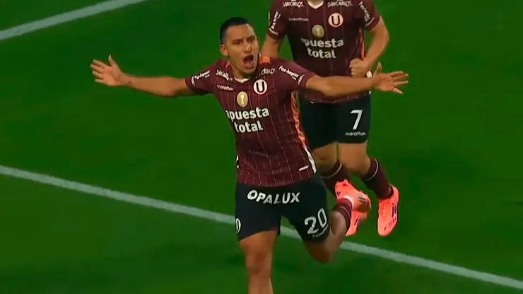 Gol de Valera en el Universitario vs. Sporting Cristal.