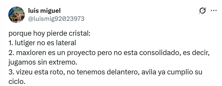 Quejas sobre Irven Ávila. (Foto: Producción Bolavip)