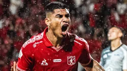 El grito de gol de Luis Ramos ante Júnior.