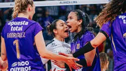 Alianza Lima le ganó el primer set a Fluminense.