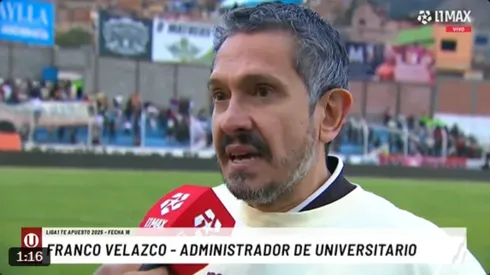 Franco Velazco, administrador de Universitario.