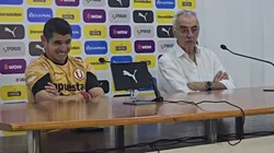 Aldo Corzo y Jorge Fossati tras el tricampeonato en Universitario.