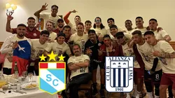 Universitario celebrando.