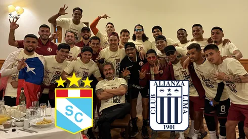 Universitario celebrando.