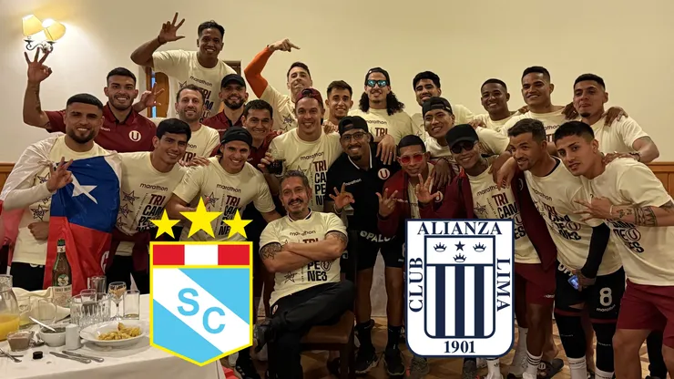 Universitario celebrando.
