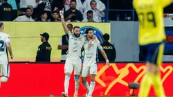 Karim Benzema y Houssem Aouar, los autores de los goles de Al Ittihad.