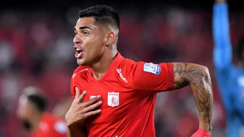 Luis Ramos celebrando con América de Cali.