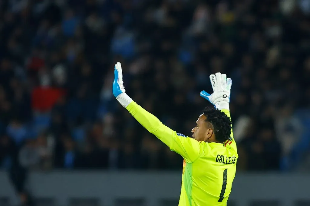 Pedro Gallese atajando en la Selección Peruana. (Photo by Ernesto Ryan/Getty Images)