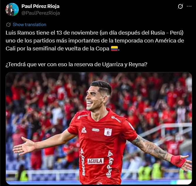 Fuente: @PaulPerezRioja