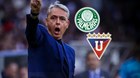 Tiago Nunes en el Palmeiras vs. Liga de Quito.