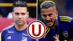 Falcao y Benedetto en carpeta de Universitario.