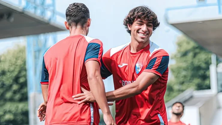 Bassco Soyer en el entrenamiento del Gil Vicente.