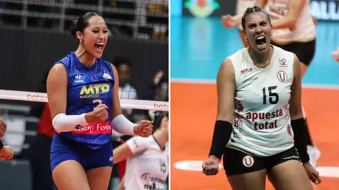 Kiara Vicente de Deportivo Géminis y Karla Ortíz de Universitario.