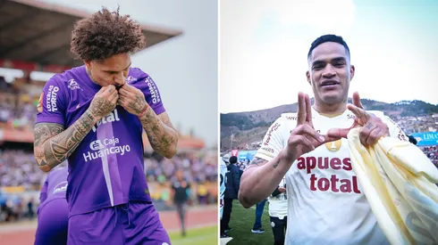 Paolo Guerrero y Anderson Santamaría.