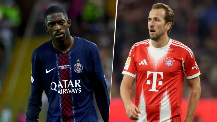 Ousmane Dembélé y Harry Kane, las estrellas de PSG y Bayern Múnich.