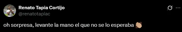 Las palabras de Renato Tapia que lo habrían condenado en la Selección Peruana (X @renatotapiac).