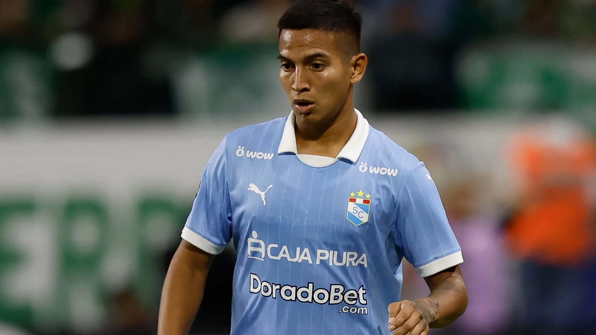 Martín Távara, en un partido de Sporting Cristal ante Palmeiras por Copa Libertadores 2025 (Getty Images).