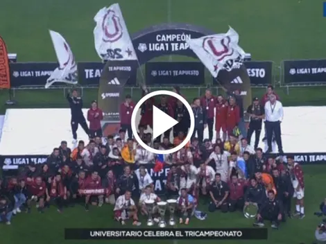 Así fueron los festejos de Universitario tricampeón nacional