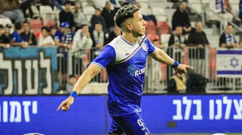 Adrián Ugarriza celebrando.