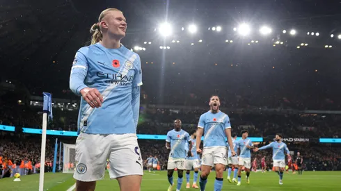 Erling Haaland, figura del triunfo de Manchester City ante Liverpool.