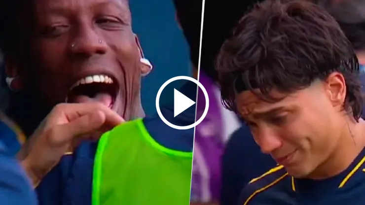 Luis Advíncula y un llamativo gesto para Exequiel Zeballos en pleno Superclásico.