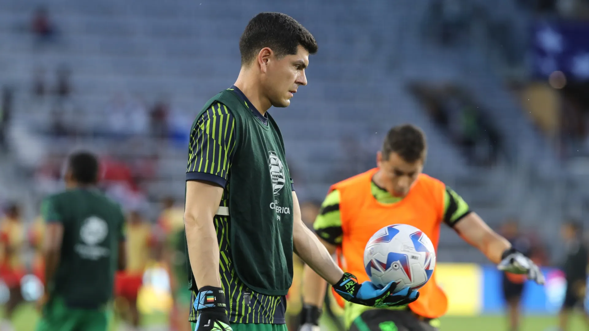 Carlos Lampe, arquero de la Selección de Bolivia (Getty Images).