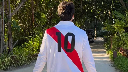 Matt Hummels con la camiseta de Perú.