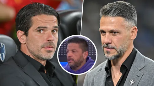 Fernando Gago y Martín Demichelis, cuestionados por el periodista Pedro García.