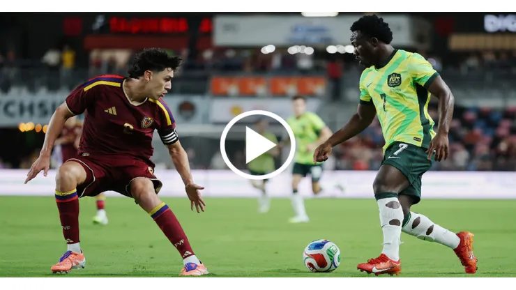 Venezuela le ganó a Australia en un partido internacional.