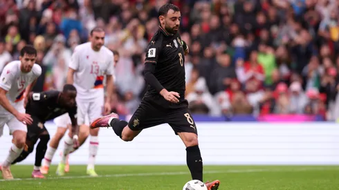 Bruno Fernandes, autor de un hat-trick ante Armenia.