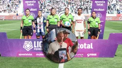 Hernán Barcos estuvo en la final del fútbol femenino entre Alianza Lima y Universitario.
