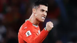 Cristiano Ronaldo, con puño en alto por la clasificación.