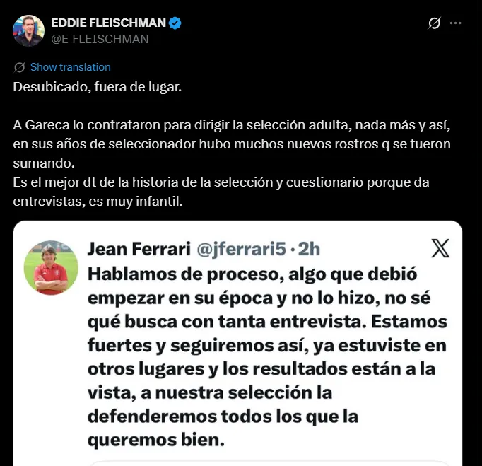Fuente: @E_FLEISCHMAN