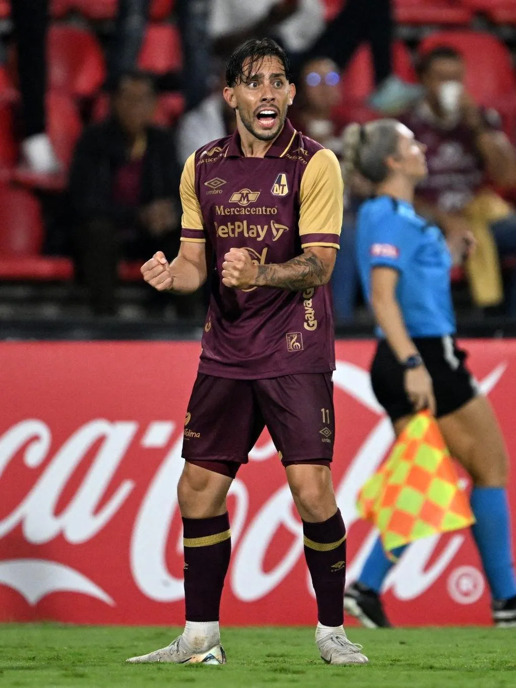 Gonzalo Lencina festejando un gol con Deportes Tolima. (Foto: Getty Images)