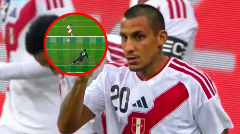 Álex Valera marcó el 1-0 de Perú ante Chile.