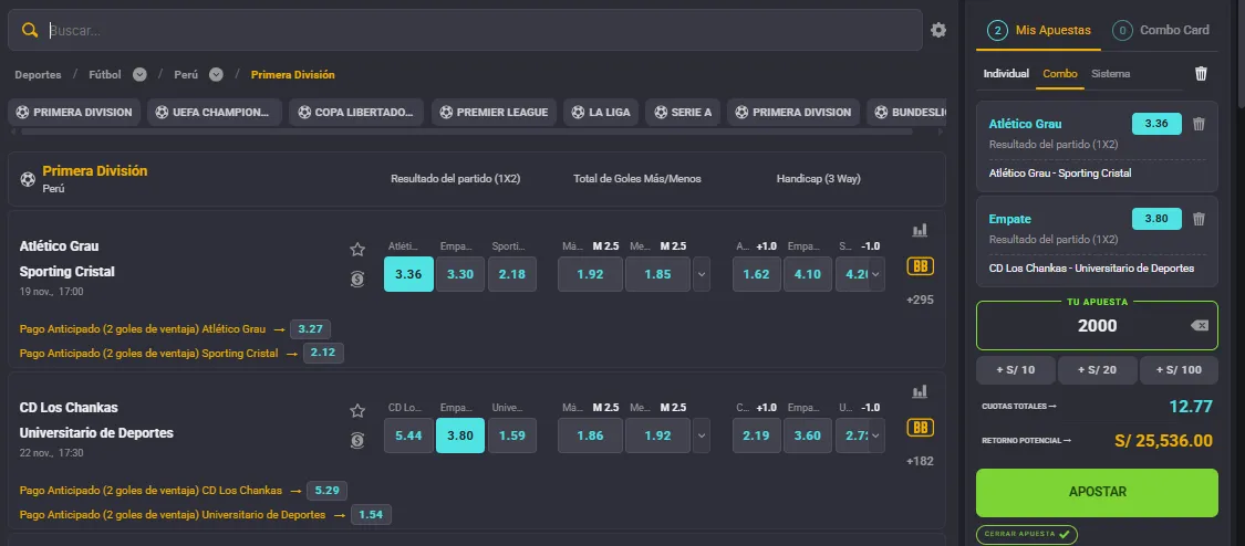 cómo apostar en Coolbet