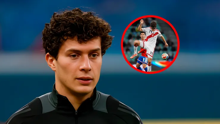 Fabio Gruber con la Selección Peruana.