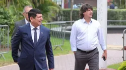 Agustín Lozano y Jean Ferrari en Videna.