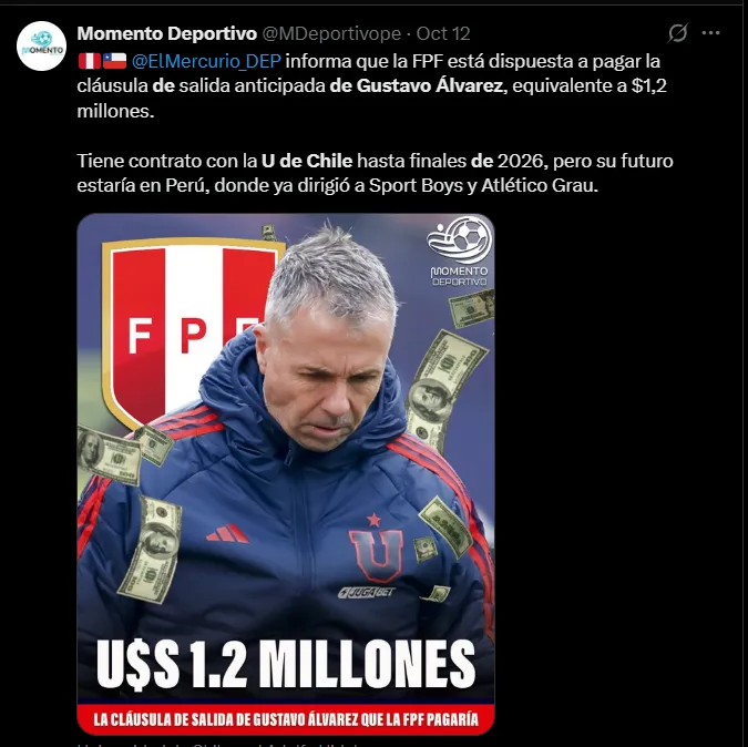 Fuente: @MDeportivope