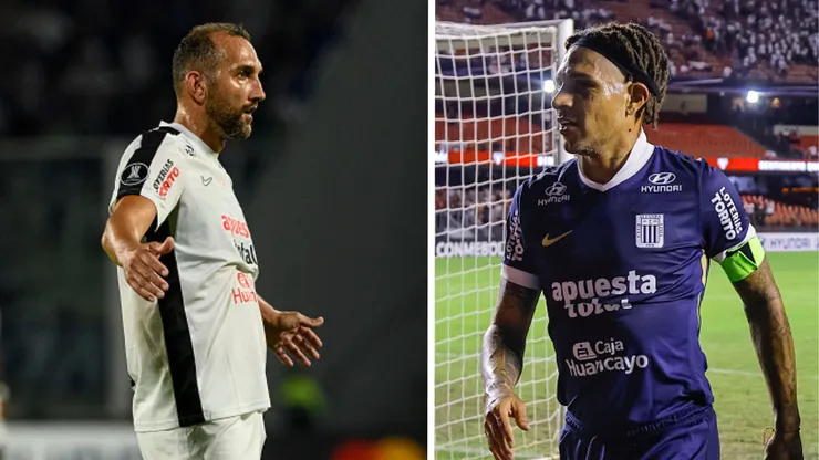 Hernán Barcos y Paolo Guerrero de Alianza Lima.