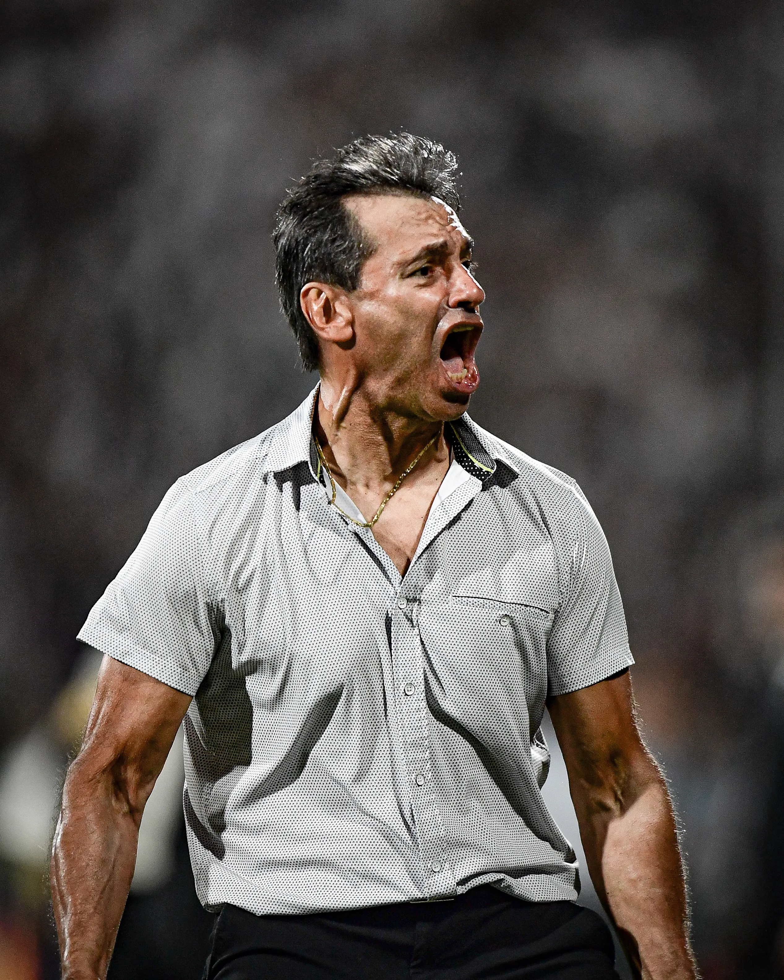 Fabián Bustos festejando el gol de Universitario vs. Alianza Lima. (Foto: Liga 1)