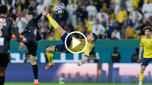 La pirueta de Cristiano Ronaldo para su golazo de chalaca ante Al Khaleej.