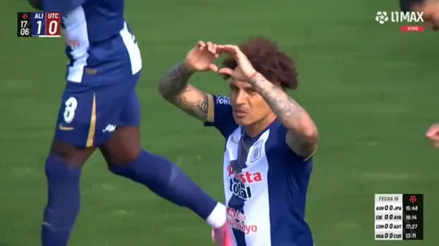Paolo Guerrero pone el 1-0 de Alianza Lima contra UTC de Cajamarca.