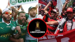 Barras bravas de Palmeiras vs. Flamengo.