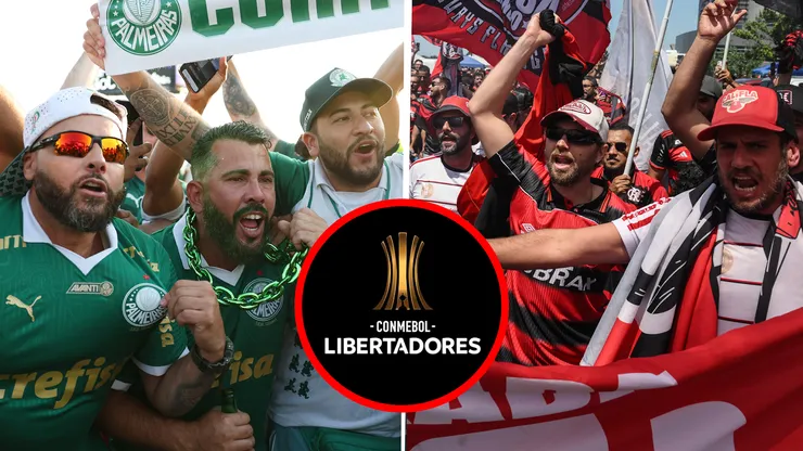 Barras bravas de Palmeiras vs. Flamengo.