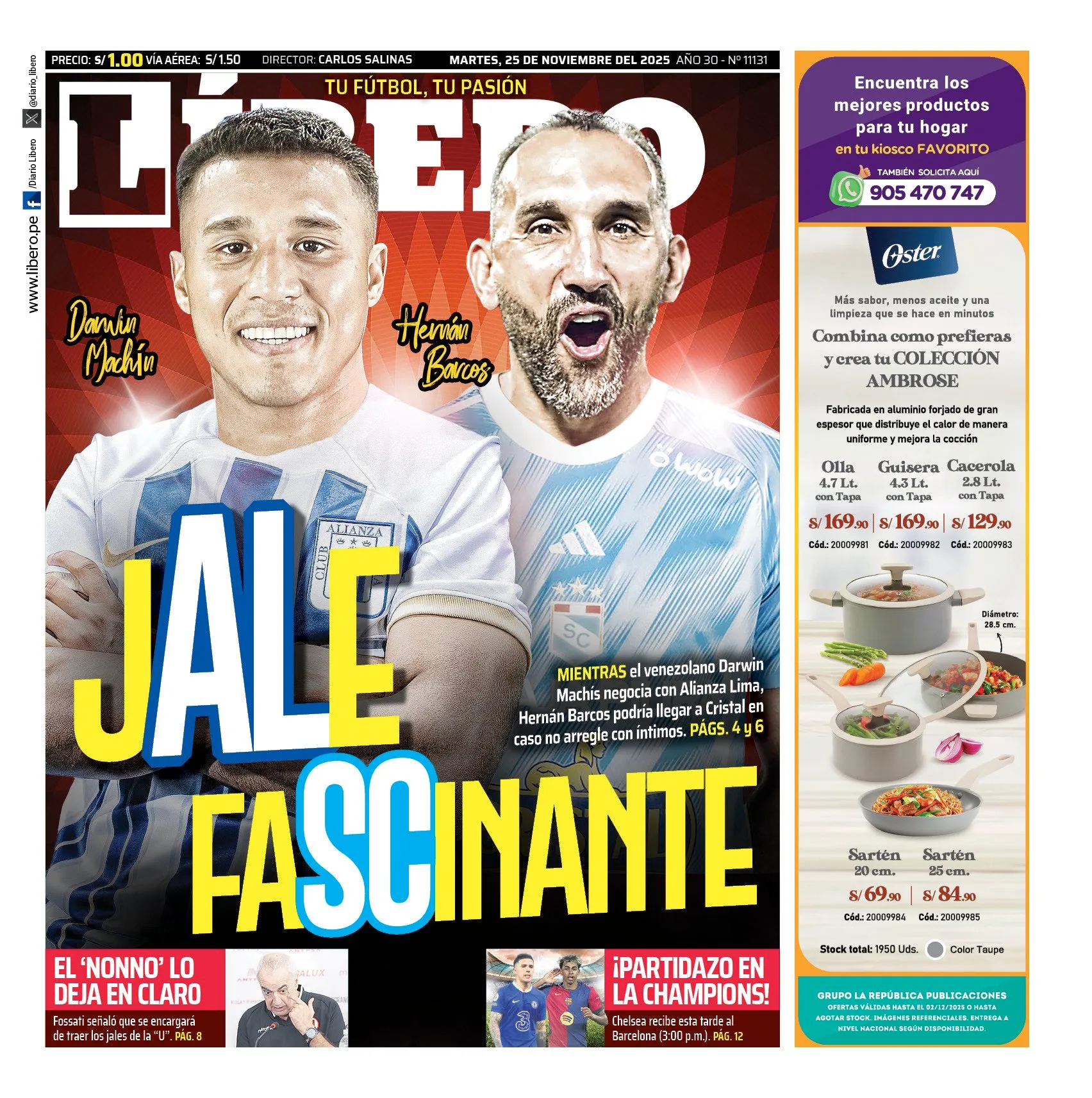 Hernán Barcos podría jugar en Sporting Cristal. (Foto: X).