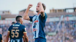 Gaspar Gentile, con sus brazos arriba por su gol con Alianza Lima ante UTC.